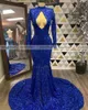 sereia corte vestido azul