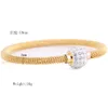 Fashion High Quality Chic Valentine Gift Bijoux en acier inoxydable Gold Femmes Déporter Bracelets Bangles2671281