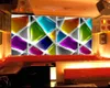 Colorful stereo crystal bar KTV background modern wallpaper for living room