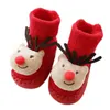 Kerst Baby Decoraties 1pair Thema Kinderen Pasgeboren Katoen Cartoon Sokken Winter Kids Baby Infant Anti-Slip Kinderen Unisex Sokken