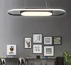 Colore caffè o bianco Lunghezza 900mm Lampade a sospensione a led moderne bianche o nere per sala da pranzo Lampada a sospensione Bar da cucina MYY