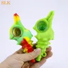 nuovo design della moda a forma di conchiglia tubo da fumo in silicone Narghilè Multi-colore Honeybee tubi per bruciatori a nafta pyrex dab piattaforme petrolifere bong in silicone