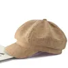 Wholesale- قبعة مثمنة أنثى قابل للتعديل القطن والكتان الصغيرة العطر الرياح قبعة مع بريم قسم رقيقة الرسام قبعة الإناث