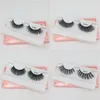 Pink Paper Box 3D Lashes Dramatiska veganfransar Makeup False Eyelashes Lash Extensions 3D Syntetiska fransar2745848