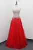 섹시한 빨간 웨딩 드레스 멋진 비즈 스팽글 긴 신부 가운 Strapless 레이스 업 다시 웨딩 가운 (파니와 함께 보내)