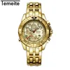 Temeite 2019 Luxury Mens Businets Watches Fashion Quartz Regarder Male Horloge simple Date de bracelet Male Relogio9353123