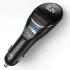 도매 LED 디스플레이 듀얼 포트 USB 스마트 자동차 충전기 음이온 공기 정화 기능 5V 3.1A