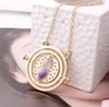 Hot Sell Necklace Hourglass Vintage Pendant Hermione Granger Gold Silver Necklace för Women Lady Girl GB1516