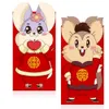 Cadeau cadeau enveloppes rouges chinoises argent rat exquis festival belle 6pcs 2021 papier bonne chance bonne année1