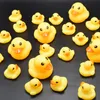 Canard d'eau de bain pour bébé, jouet de haute qualité, sons, Mini canards en caoutchouc jaunes, jouets de bain pour enfants, cadeaux de plage, 2021 CM, 3.5