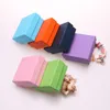 DDisplay7 5 7 5 3 5 Candy Color Jewelry Packing Box Birthday Gift Ring Case Earring Studs Jewelry Storage Box Party Bracelet Jew2834