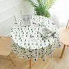 Tablecloths table cloth Round Tables 60 Inch 1 5M Christmas tree ornaments Printed Indoor Outdoor Camping Picnic Circle Table Clo2385