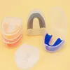 100st / lot mouthGuard Mouth Guard Tänder Skydda för Boxing Fotboll Basket Karate Muay Thai Säkerhetsskydd