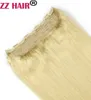 16 "-28" One Piece Set 160g 100% Brazylijski Remy Clip-in Human Hair Extensions 5 Klipsy Naturalne proste