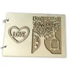 Livre d'or en bois, décorations de mariage, livres de messages simples et mémorables, livre de signes, cadeau pour fête de mariage, réception nuptiale