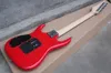 Factory Custom rode elektrische gitaar met surfpatroon, Floyd Rose Bridge, chromen hardware, 24 frets, kan worden aangepast