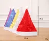 Christmas Santa Hats Sequin Cap Party Hats For Santa Claus Costume Christmas Decoration for kids adult Christmas Hat 5 colors