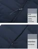 Men's Down Parkas Man Stand-Up Stand-Up Collar Puffer Jacket