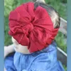 Новый тюрбан, модная складная кружевная повязка на голову с бантом для детей, повязка на голову, мягкий шифон, большой бант, эластичные аксессуары для волос для девочек