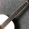 Custom 39 Inch OOO Body AAAAA All Solid Spruce Wood Acoustic Guitar Mahogany Back Side Classic Headstock