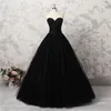 Prawdziwy obraz Eleganckie dziewczyny Korowiny Suknie Sweetheart Cekiny Koraliki Prom Dresses Długość podłogi Tulle Custom Made Women Formal Party Suknie