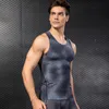 Новинка 2020 года, компрессионные колготки для фитнеса, майка, быстросохнущая спортивная одежда без рукавов, летняя тренировочная жилетка для бега, спортивная рубашка для мужчин