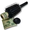 Escova de cabelo Pente Hollow Recipiente Black Stash Seguro Diversão Segurança Segurança Hairbrush Escondido Valioso para Segurança Home
