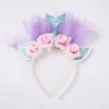 Unicorn Designer Hoofdband Mermaid Baby Hoofdbanden Meisjes Haarstokken Strand Verjaardag Party Hoofd Banden Haaraccessoires RRA2032