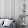 Metallic Silver Gray текстурированные обои Бежевый фон Stripes Plain Сплошной цвет серый стена рулонной бумаги Home Decor