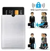 Anti-diefstal Creditcard Protector RFID Blokkering Beveiliging Aluminium Mouw Pure Sliver Kaart Mouw Anti-NFC Anti-RFID Bescherm Credit Bank Card