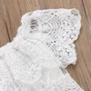 新生児の赤ちゃんの女の子の服フローラルトップスデンドレスパンツ衣装2PCS1746974