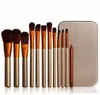 12 PCS Makeup Brushes Cosmetic Facial Make up Brush Tools Makeup Brushes Set Kit With Retail Box Free shipping