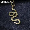 Iced Out ed Coral Snake Necklace Pendant Full Lab Diamond Gold Silver Plated Mens Hip Hop Jewelry Gift243R