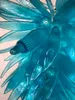 豪華な青いペンダントランプLEDフラッシュマウント照明器具リビングルームダイニングルームアートデコモダンムラーノスタイルガラスシャンデリア