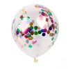 النثار البالونات الترتر متعدد الألوان اللاتكس شغل واضح بالون الجدة الاطفال لعب الأزياء عيد حفل زفاف ديكورات tlzyq626