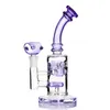 8.4 inch unique heady glass hookah dab rigs recyle type with 14 mm joint bowl