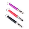 Ultraljud Dog Repeller Pet Dog Disciplin Träning Justerbar Whistle Pitch Anti Bark Stopp Barking Keychain Husdjur Verktyg Tillbehör