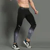 Pantaloni a compressione da corsa alla moda-casual Collant da uomo Leggings sportivi Fitness Abbigliamento sportivo Pantaloni lunghi Pantaloni da allenamento per palestra Leggin skinny Hombre