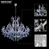 Maria Theresa Moderne Crystal Kroonluchter Licht Armatuur Blauw Clear Hanging Lamp Grote Lustres Kroonluchter Armaturen Verlichting D1200mm H1000mm