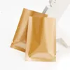 100 adet 5 * 8 cm Çok Renkli Açık Üst Isı Mühür Mylar Çanta Vakum Alüminyum Folyo Paketleme Çantası Güç Paketi Kılıfı Çay Paketleme Çantası