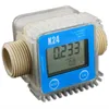 Freeshipping Flüssigkeit Digital LCD K24 Durchflussmesser Turbine Kraftstoff Durchflusstester für Chemikalien Wasser Meer Flüssigkeit Durchflussmesser Messwerkzeuge