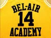 فيلم مخيط The Fresh Prince of Bel-Air # 14 Will Smith Academy 25 Carlton Banks أسود أخضر أصفر جيرسي كرة السلة مطرز مخيط