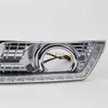 July King LED-Tagfahrlichter mit gelben Blinkern für Cadillac SRX 2010–2015, LED-Tagfahrlicht mit galvanisierter Nebelscheinwerferabdeckung