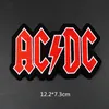 Mode Röd ACDC Strykbrickor Patches Rockmusik Klistermärken Broderiapplikationer För Jacka Jeans DIY Patchwork275C