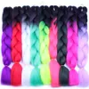 Tresses Jumbo Tressage Synthétique Cheveux Deux Tons Trois Tons Cheveux 24 pouces 60cm 100g Par Sac