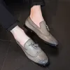 Pano Locke Carving Inglaterra masculinos de couro sapatos Shoes