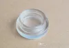 5G Glas Container Stash Jar Clear 5ml voor Ecigarette Wax Cosmetische Crème met Black Cap Deksel goedkope prijs China leverancier