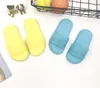 Barns tofflor Barnens tofflor Solid Color Home Soft Bottom Baby Barnens platta sandaler och tofflor WY778