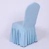 Fundas para sillas de vestido de verano, falda de Lycra elástica, fundas para sillas, tela elástica de LICRA para sillas para eventos de banquete de boda en Hotel