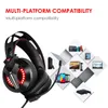 ONIKUMA M180 Pro Gaming Headset for PS4 XBOX 35mm Stereo USB LED Headphones with Omnidirectional MIC Volume Control for Computer 3704828